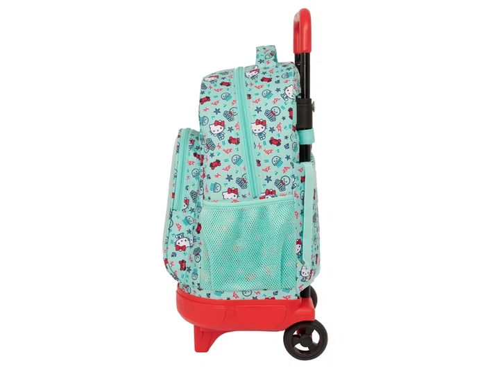 Mochila Escolar con Ruedas Hello Kitty Sea lovers Turquesa 33 X 45 X 22 cm