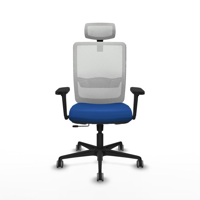 PIQUERAS Y CRESPO Silla de oficina Haches con mecanismo Sincro/Traslack, Azul y Blanco PIQUERAS Y CRESPO Silla de oficina Haches con mecanismo Sincro/Traslack, Azul y Blanco