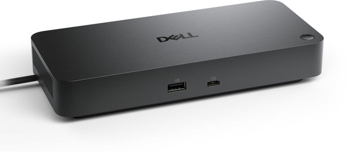 DELL WD25 USB 3.2 Gen 2 Type-C Hub con Suministro de Potencia de 100W y Ethernet 2500Mbps, Negro