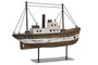 DKD Home Decor Decoración de Barco de Paulownia Desgastado Multicolor
