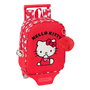 Mochila Escolar Hello Kitty Iconic Blanco Rojo 22 x 27 x 10 cm