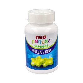 NEO Gummies Omega 3 DHA Colina Vitaminas para Apoyo Cognitivo Sabor Limón 30 Gominolas