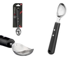 Kinvara Cuchara para Helado 4.1 x 2 x 21 cm Acero Inoxidable y Plástico Negro (Set de 48)