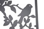 DKD Home Decor Set de 2 Piezas de Decoración de Pared de Metal con Diseño de Pájaros Negro