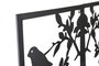 DKD Home Decor Set de 2 Piezas de Decoración de Pared de Metal con Diseño de Pájaros Negro