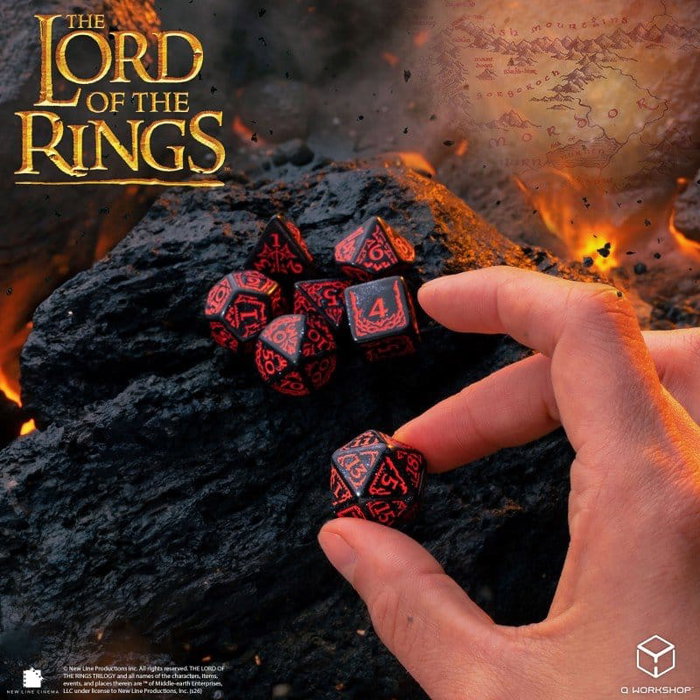 Q Workshop El Señor de los Anillos Set de 7 Dados Mordor Q Workshop El Señor de los Anillos Set de 7 Dados Mordor
