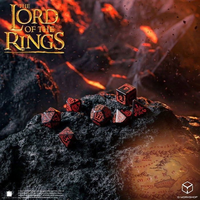 Q Workshop El Señor de los Anillos Set de 7 Dados Mordor Q Workshop El Señor de los Anillos Set de 7 Dados Mordor