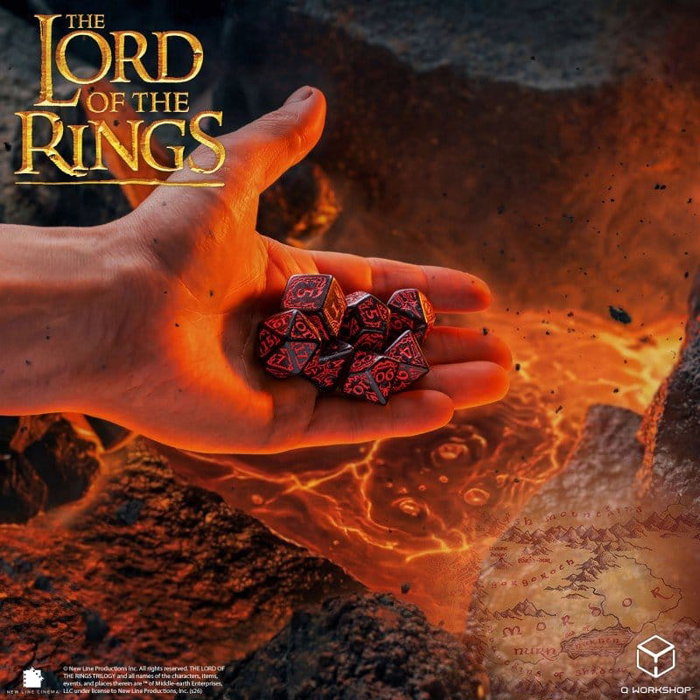 Q Workshop El Señor de los Anillos Set de 7 Dados Mordor Q Workshop El Señor de los Anillos Set de 7 Dados Mordor