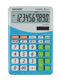 Calculadora Sobremesa Sharp 10 Digitos El-M332 Azul