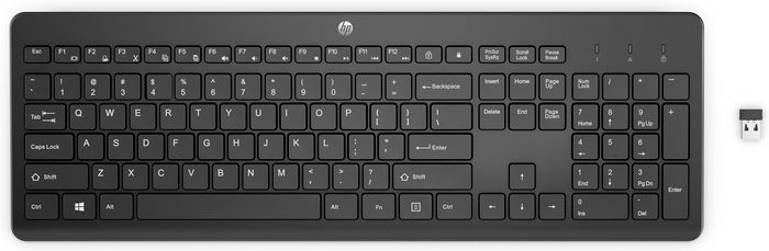 HP Teclado Inalámbrico 230 Negro - Alemán HP Teclado Inalámbrico 230 Negro - Alemán