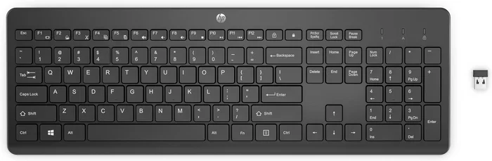 HP 230 Wireless Keyboard Black - GERMAN