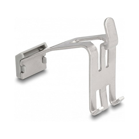 DeLOCK Soporte Keystone 1 Puerto con Campo de Etiquetado para Carril DIN