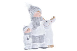 DKD Home Decor Figura de Terracota Blanco