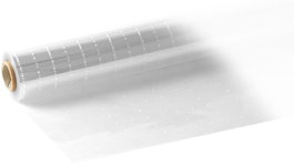 PRYSE Bobina de Celofán Transparente con Puntos Blancos 0,8x50m