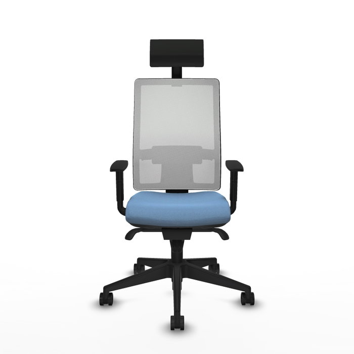PIQUERAS Y CRESPO Silla de oficina Horna con mecanismo Sincro, Azul cielo y Blanco PIQUERAS Y CRESPO Silla de oficina Horna con mecanismo Sincro, Azul cielo y Blanco