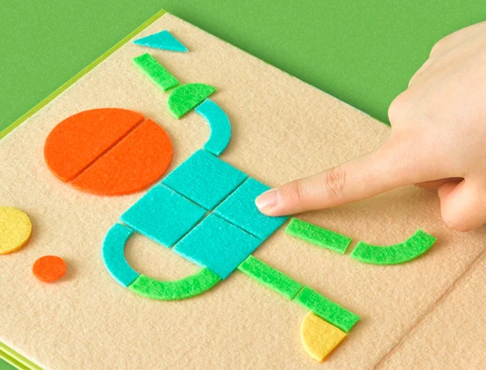 Mideer Puzle Figuras Geométricas Fieltro 157 Piezas