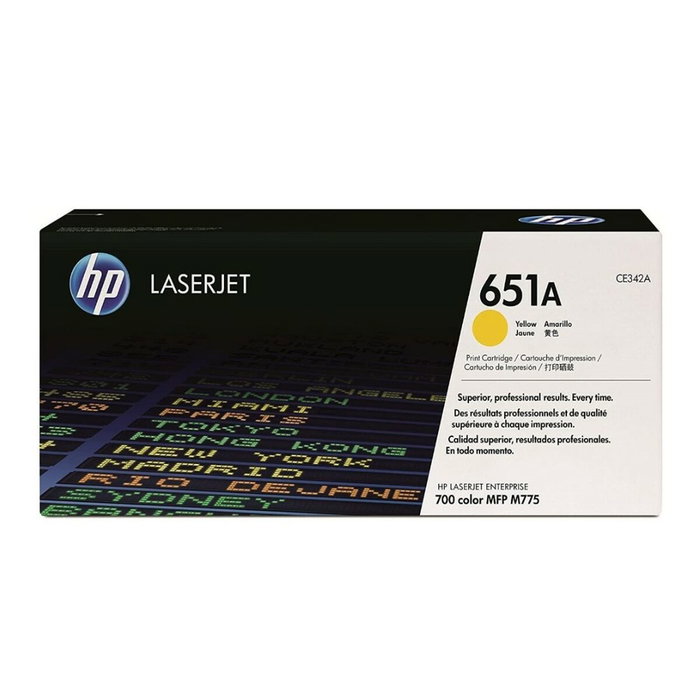 HP 651A Cartucho de Tóner Amarillo CE342A