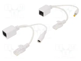 GEMBIRD Juego de cables pasivos PoE, blanco