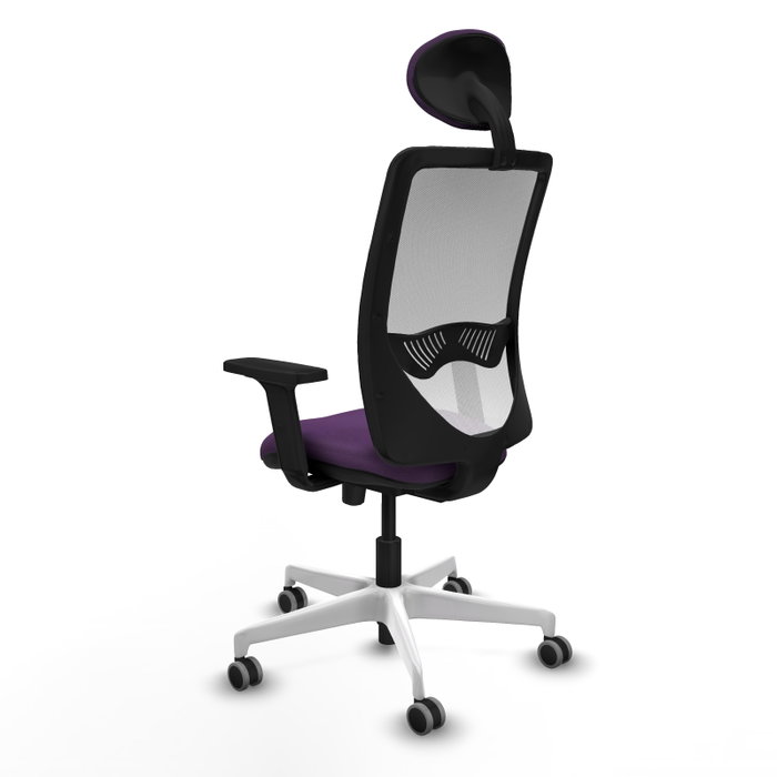 PIQUERAS Y CRESPO Silla de oficina Zulema Morado y Blanco