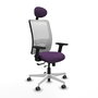 PIQUERAS Y CRESPO Silla de oficina Zulema Morado y Blanco