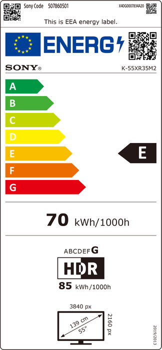 SONY BRAVIA 3 FWD-55XR35M2 LED de 55 pulgadas SONY BRAVIA 3 FWD-55XR35M2 LED de 55 pulgadas