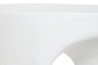 DKD Home Decor Mesita Auxiliar Magnesia Blanco