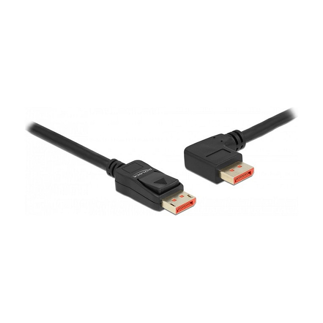 DeLOCK Cable DisplayPort 8K 60Hz 2m con conector angular 90° izquierda DeLOCK Cable DisplayPort 8K 60Hz 2m con conector angular 90° izquierda