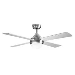 Orbegozo CP 129120 Ventilador de Techo con Luz LED 120cm Plata, 6 Velocidades, Mando a Distancia, Reversible, DC 40W, 4 Aspas, Temporizador, 1200 Lumens