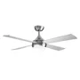 Orbegozo CP 129120 Ventilador de Techo con Luz LED 120cm Plata, 6 Velocidades, Mando a Distancia, Reversible, DC 40W, 4 Aspas, Temporizador, 1200 Lumens