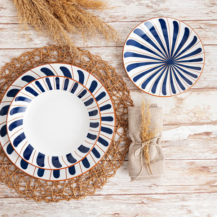 Vajilla Porcelana Oceanika Bidasoa 18 Piezas - 6 Personas