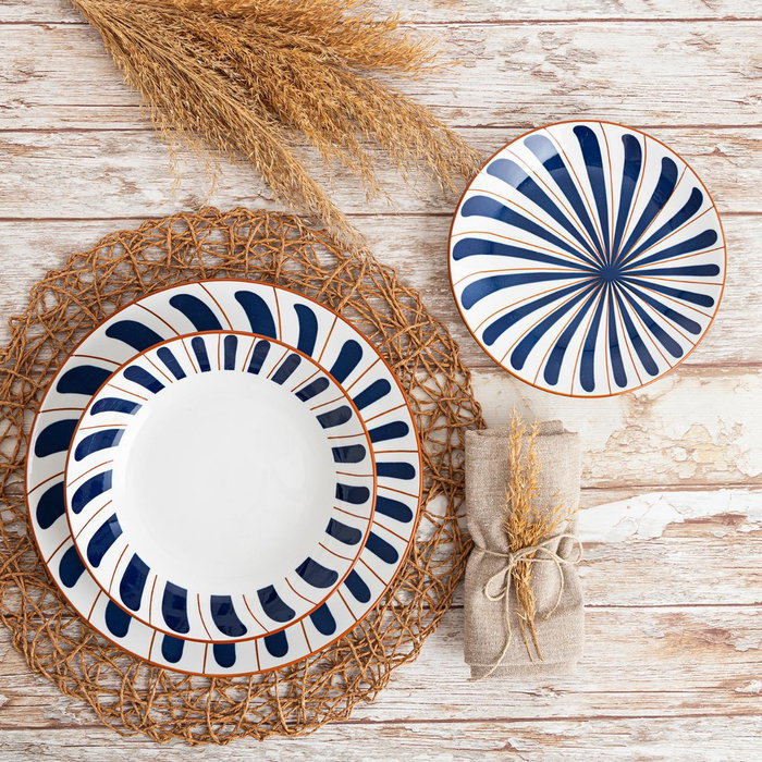 Vajilla Porcelana Oceanika Bidasoa 18 Piezas - 6 Personas