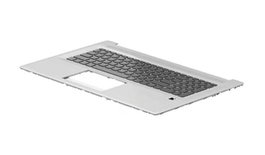 HP Ensamblaje de cubierta superior con teclado retroiluminado y lector de huellas dactilares