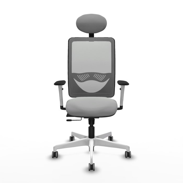 PIQUERAS Y CRESPO Silla de oficina Zulema Gris claro y Gris PIQUERAS Y CRESPO Silla de oficina Zulema Gris claro y Gris