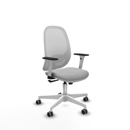 PIQUERAS Y CRESPO Silla de oficina Cilanco Gris claro y Blanco