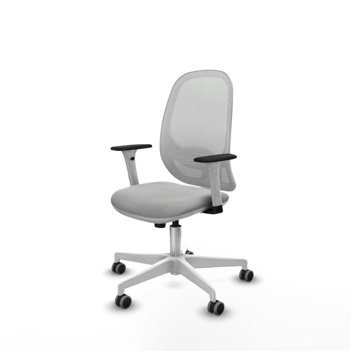 PIQUERAS Y CRESPO Silla de oficina Cilanco Gris claro y Blanco PIQUERAS Y CRESPO Silla de oficina Cilanco Gris claro y Blanco