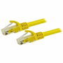 Startech Cable de conexión Cat6 UTP libre de enganches amarillo, cable de interconexión RJ-45 macho a RJ-45 macho 15 m
