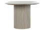 DKD Home Decor Mesa Ovalada Comedor Moderno Beige Blanco Granito MDF 100 x 75 x 220 cm