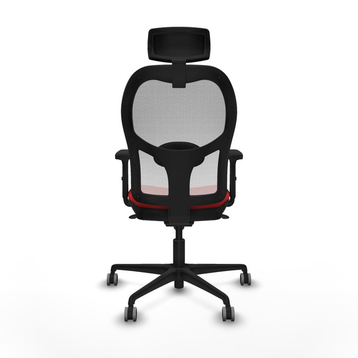 PIQUERAS Y CRESPO Silla de oficina Jorquera con mecanismo Sincro Rojo y Blanco