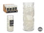 Giftdecor Bote Cuarzo Blanco 600gr, Piedra, Color Blanco, Dimensiones 6.5x15.5x6.5 cm (Set de 12)