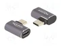 DeLOCK Adaptador USB Type-C™ 40 Gbps 8K 60 Hz PD 3.0 100 W Antracita