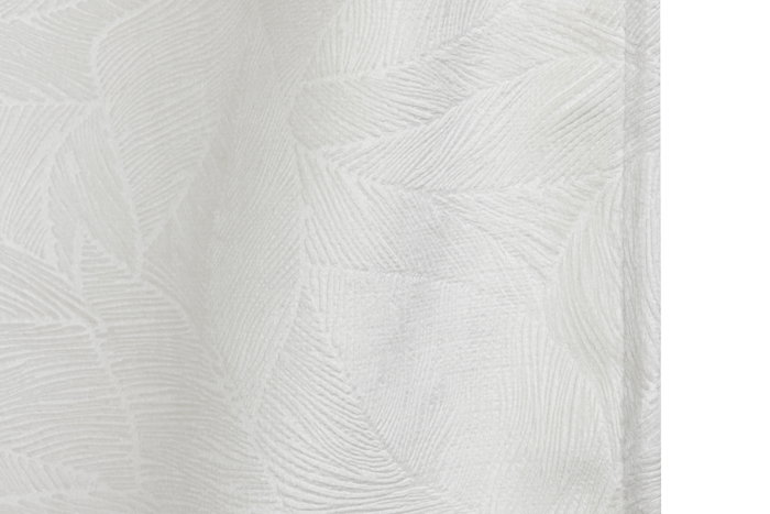 DKD Home Decor Cortina de Poliester 140x260 con 8 Anillas Crudo