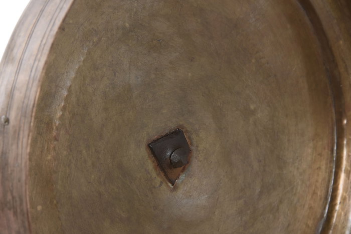 DKD Home Decor Caja Item Home, Laton Cobre, Labrada a Mano, 25 x 25 x 10 cm