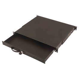 Digitus Cajón para Teclado 1HE 483mm Negro Cerradura para Armarios de Red y Servidor