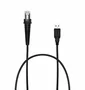 Newland CBL036UA Cable USB a RJ45 3m Negro para Lector de Códigos de Barras - Compatible con HR32, Marlin, BT, SD