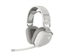 Corsair CA-9011296-EU Auriculares Inalámbricos HS80 MAX, Blanco, 2.4GHz, Bluetooth, Dolby Atmos
