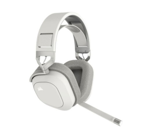 Corsair CA-9011296-EU Auriculares Inalámbricos HS80 MAX, Blanco, 2.4GHz, Bluetooth, Dolby Atmos
