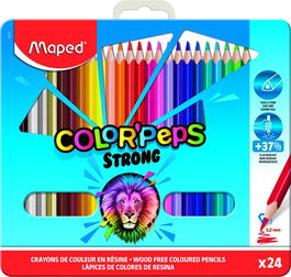 Lapices De Colores Maped Color Peps Strong Metal Estuche De 24 (Set de 8)