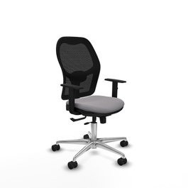 PIQUERAS Y CRESPO Silla de oficina Jorquera Gris y Negro
