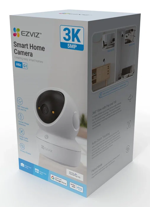 EZVIZ H6c G1 3K Cámara de seguridad IP esférica para interiores EZVIZ H6c G1 3K Cámara de seguridad IP esférica para interiores