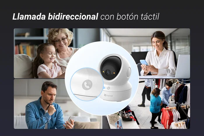 EZVIZ H6c G1 3K Cámara de seguridad IP esférica para interiores EZVIZ H6c G1 3K Cámara de seguridad IP esférica para interiores